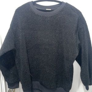 Never work crew fuzzy neck